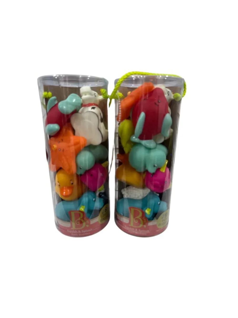B. Toys Squish & Splash Bath Buddies - 9 Animal-Themed Water Squirting Bath Toys